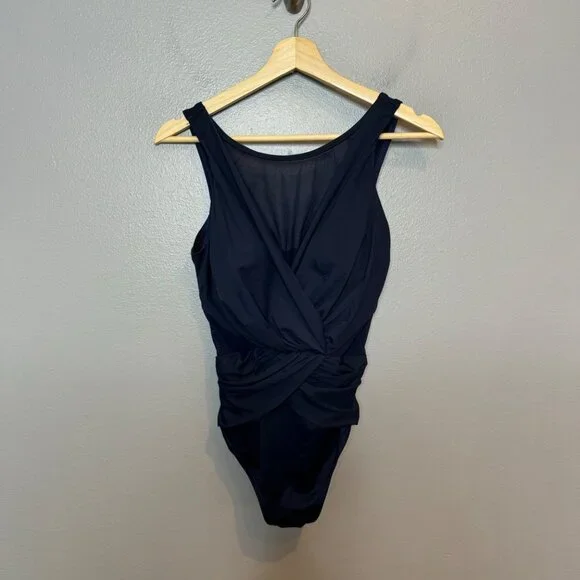 MIRACLESUIT illusionists palma one piece swimsuit in midnight size US 12 - Picture 1 of 10